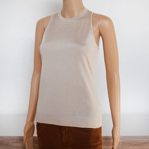 Theory Lurex Sleeveless Knit Tank Top - Picture 4 of 15